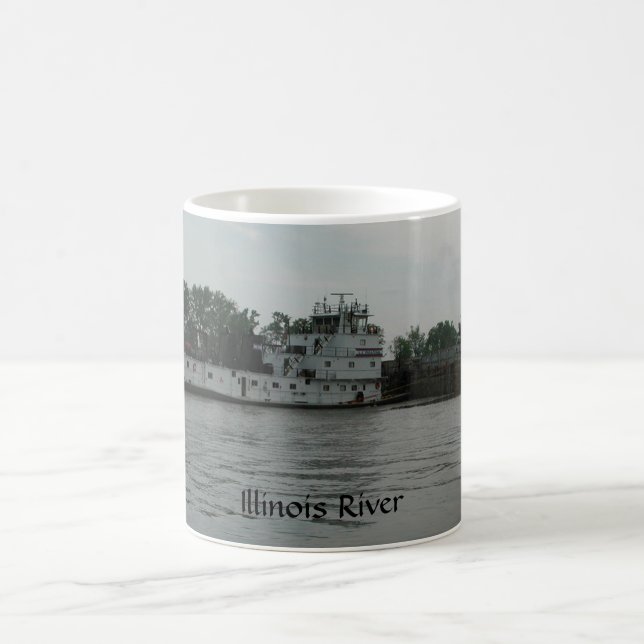 Illinois River Towboat LJ Sullivan Mug by Janz (Center)