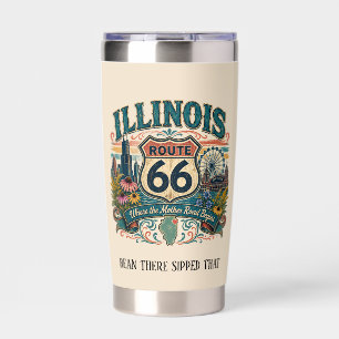 Illinois Route 66 Bean There Sipped That Vibe Insulated Tumbler