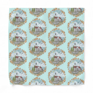 Illinois Shells Lighthouse Bandana