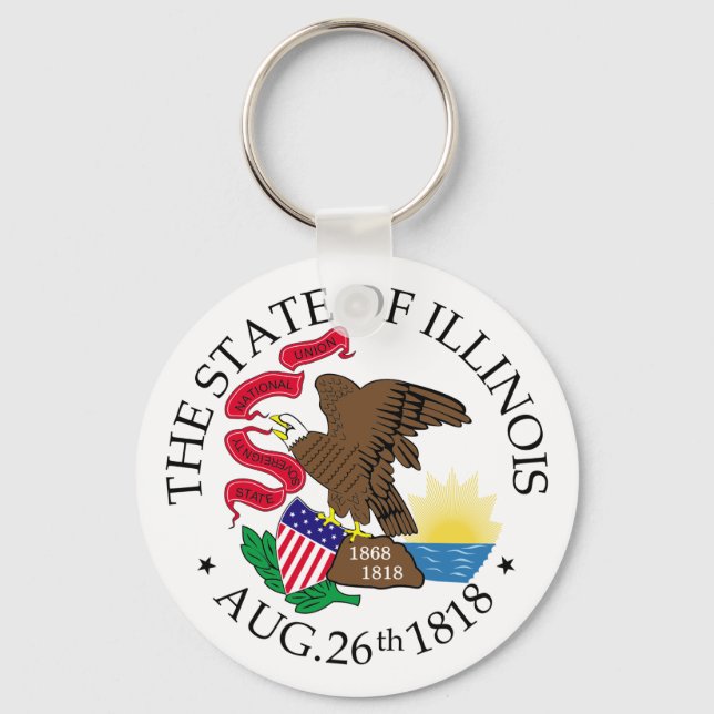 Illinois sign keychain (Front)