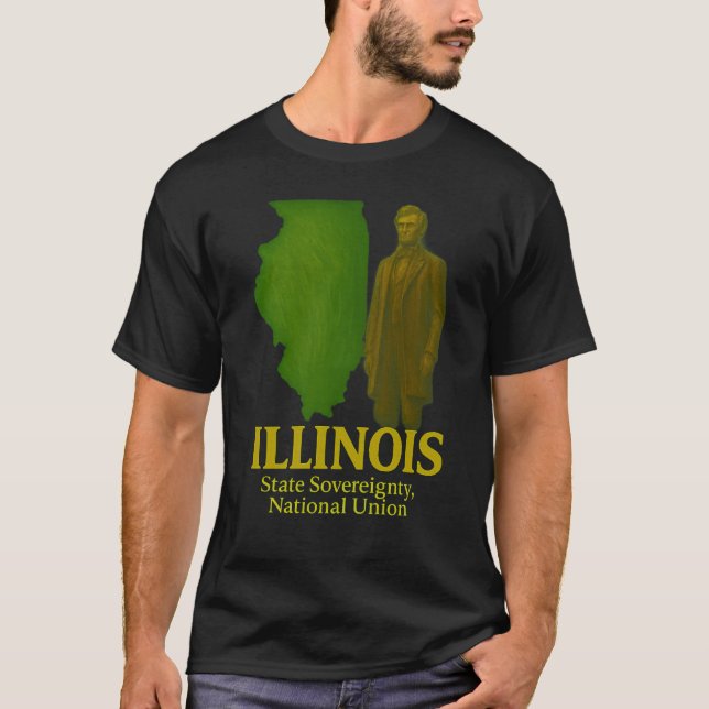 Illinois State Art T-Shirt... T-Shirt (Front)