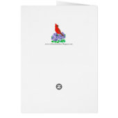Illinois State Bird Red Cardinal Cards (Back)