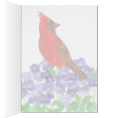 Illinois State Bird Red Cardinal Cards (Inside (Right))