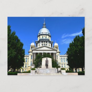 Illinois State Capitol Building  Springfield Postcard by catherinesherman at Zazzle