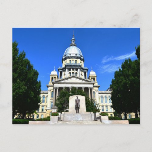 Illinois State Capitol Building Springfield Postcard