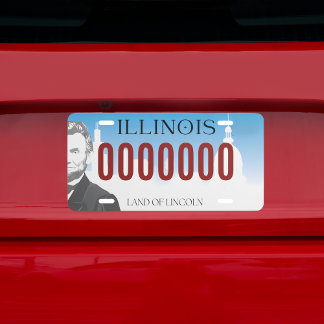 Illinois State Custom License Plate