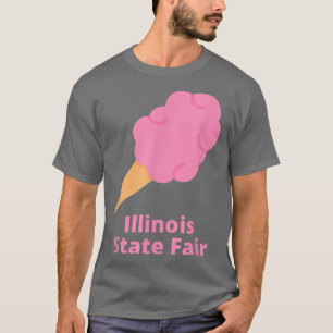 Illinois State Fair Pink Cotton Candy County Fair  T-Shirt