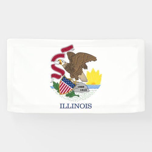 Illinois State Flag Banner