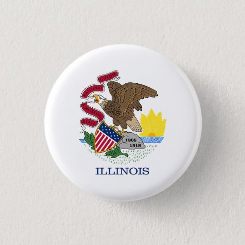 Illinois State Flag Button