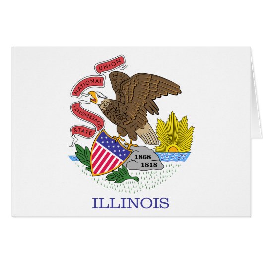 Illinois State Flag Cards (Front Horizontal)