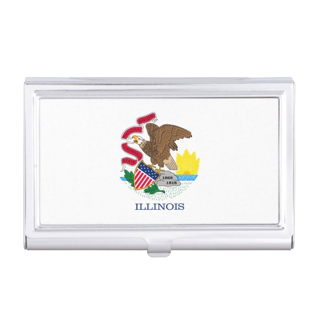 Illinois State Flag Design Business Card Case (Front)