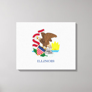 Illinois State Flag Design Canvas Print