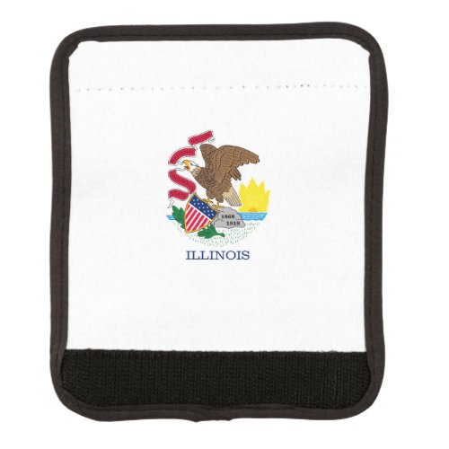 Illinois State Flag Design Decor Luggage Handle Wrap