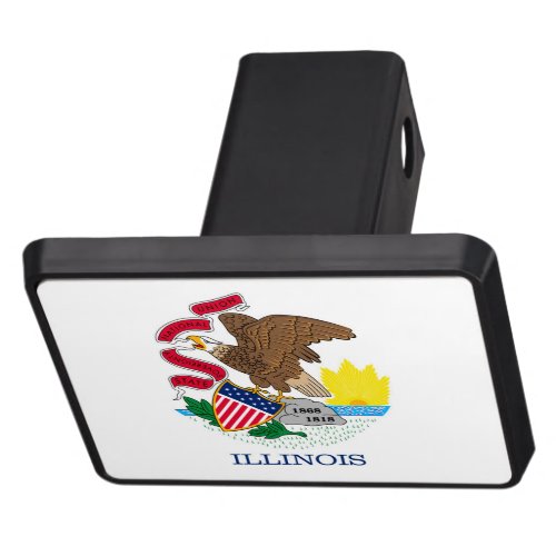 Illinois State Flag Design Hitch Cover
