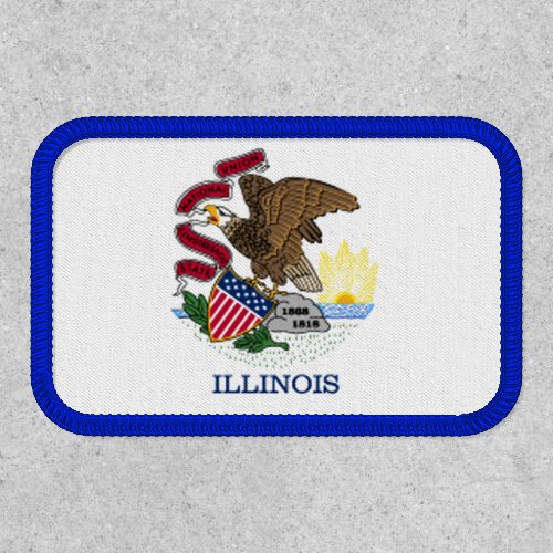 Illinois State Flag Design Patch