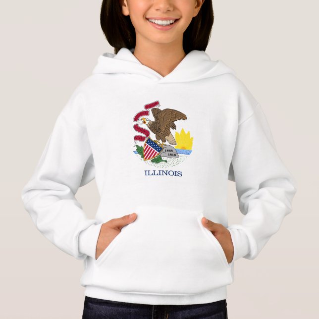 Illinois State Flag Hoodie (Front)