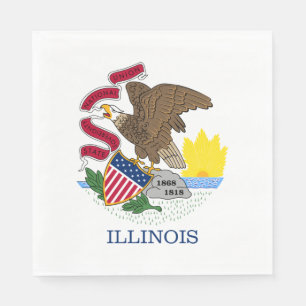 Illinois State Flag Napkins