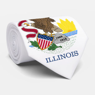Illinois State Flag Neck Tie