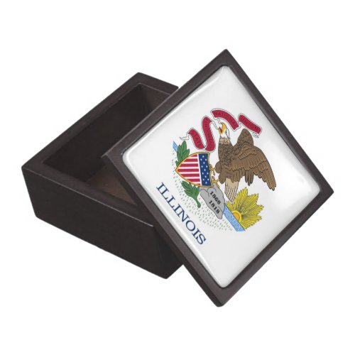 Illinois State Flag Premium Gift Box