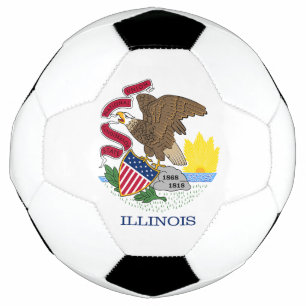 Illinois State Flag Soccer Ball