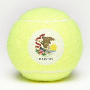 Illinois State Flag Tennis Balls