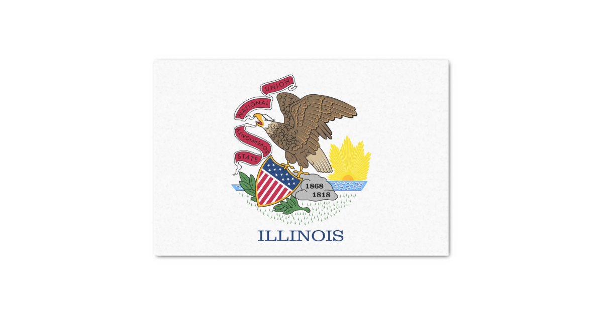  Illinois State Retro Vintage Distressed Chicago Long