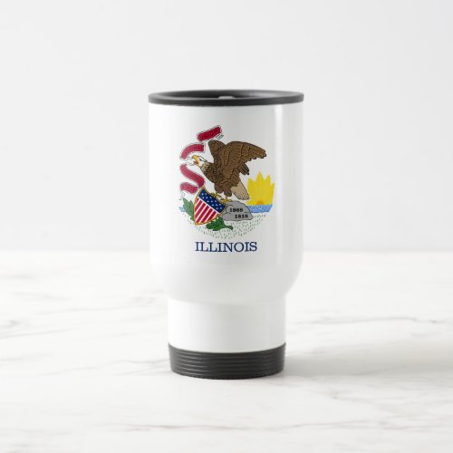 Illinois State Flag Travel Mug