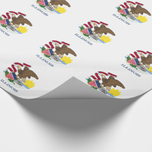 Illinois State Flag Wrapping Paper