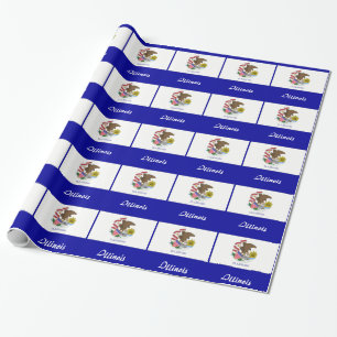 Illinois State Flag Wrapping Paper