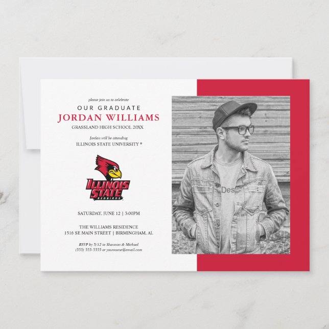 Illinois State | Graduation Announcement (Front)