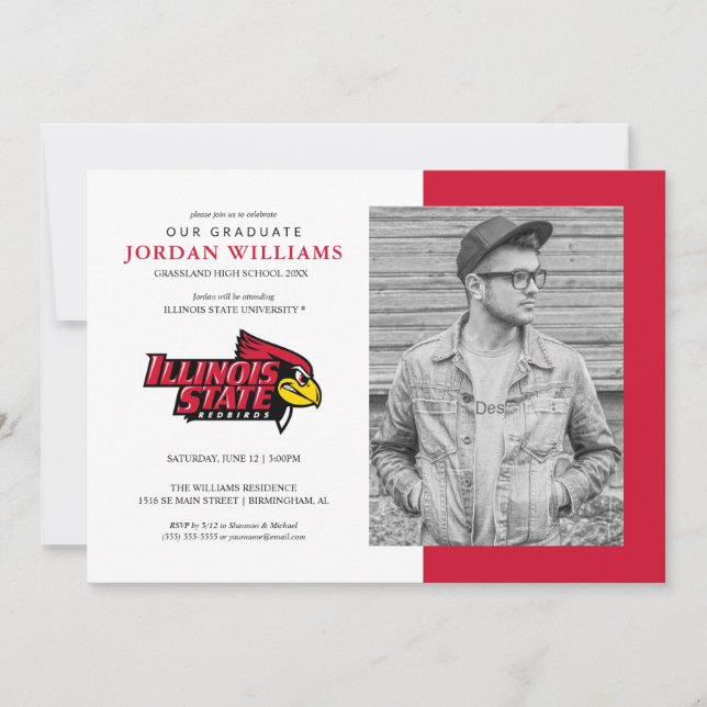 Illinois State | Graduation Announcement (Front)