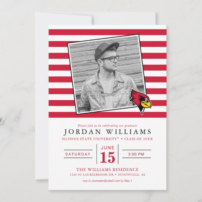 Illinois State | Graduation Announcement (Front)