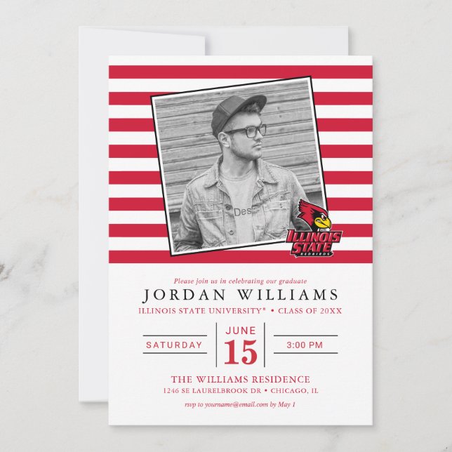 Illinois State | Graduation Announcement (Front)