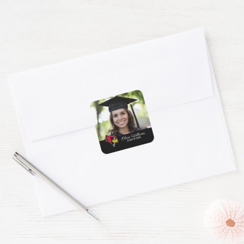 Illinois State  Graduation Square Sticker