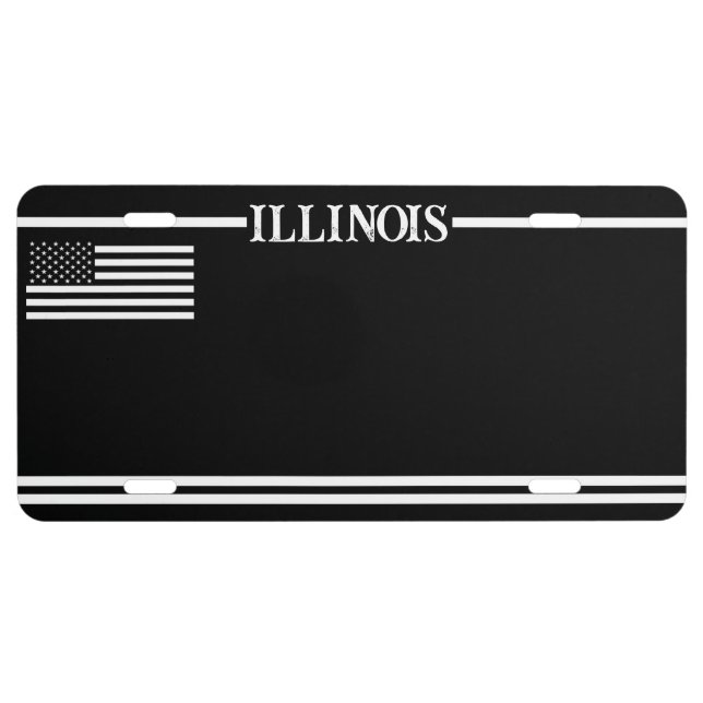 ILLINOIS State License Plate (Front)