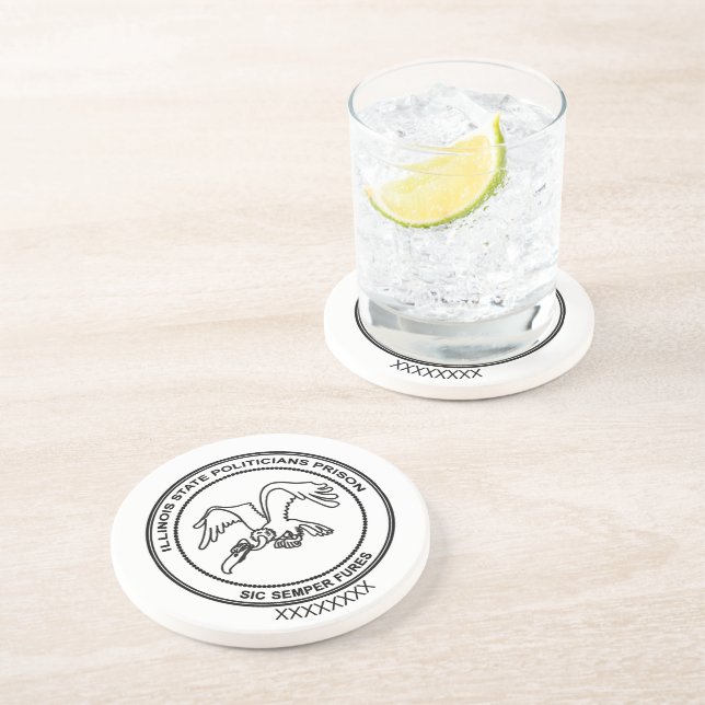 Illinois State Politicians Prison Coaster (Side)