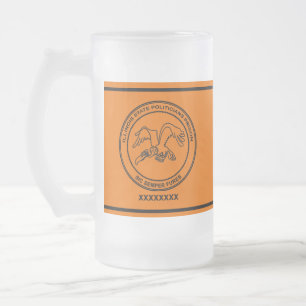 Illinois State Politicians Prison Frosted Glass Beer Mug