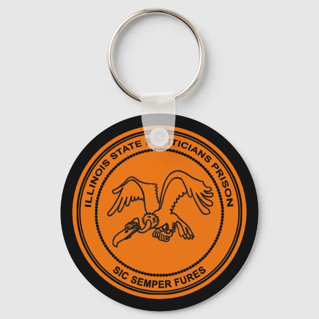Illinois State Politicians Prison Keychain (Front)