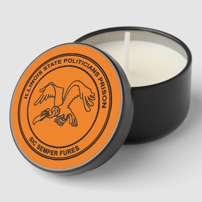 Illinois State Politicians Prison Mini Candle Favors (Corner)