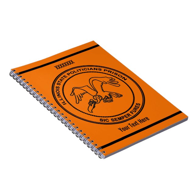 Illinois State Politicians Prison Notebook (Right Side)