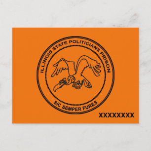 Illinois State Politicians Prison Postcard