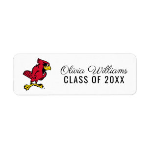 Illinois State Redbird Add Your Name Label