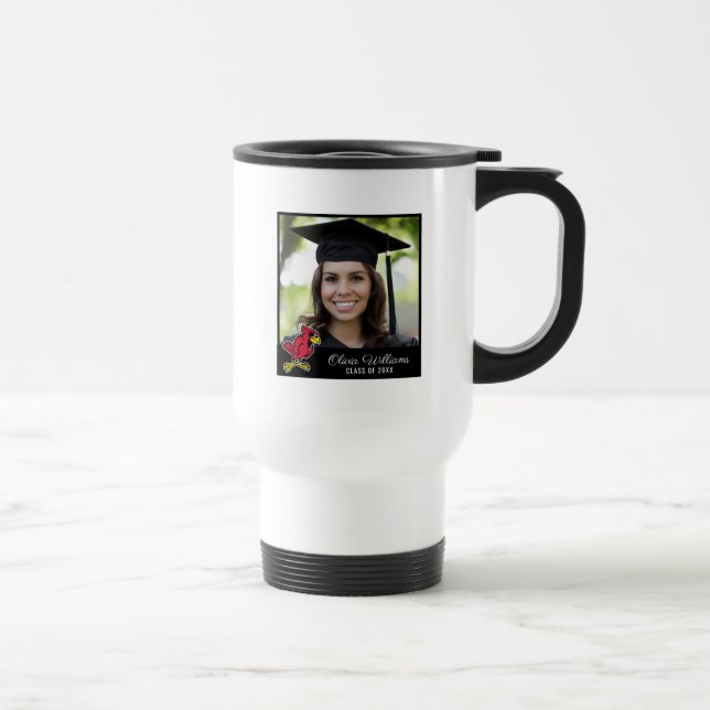 Illinois State Redbird | Add Your Photo Travel Mug (Right)