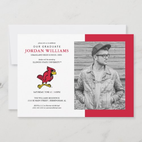 Illinois State Redbird  Graduation Announcement