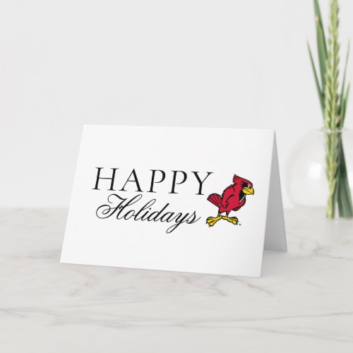 Illinois State Redbird  Happy Holidays Card