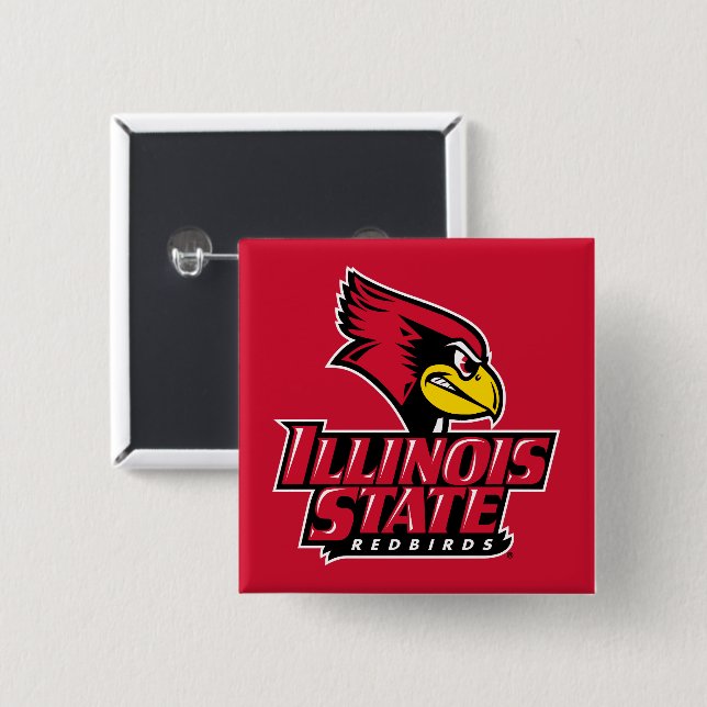 Illinois State Redbirds Button (Front & Back)