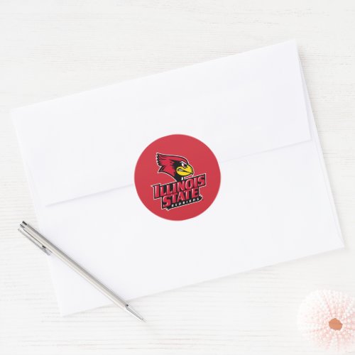 Illinois State Redbirds Classic Round Sticker