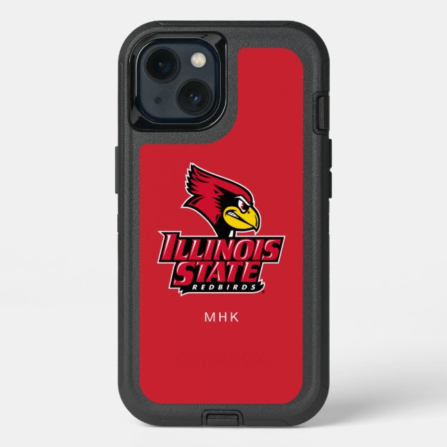 Illinois State Redbirds | Monogram Otterbox iPhone Case (Back)