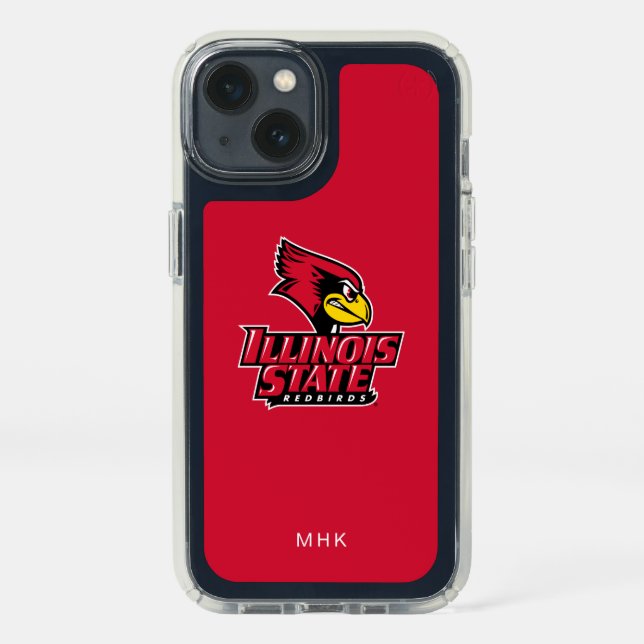 Illinois State Redbirds | Monogram Speck iPhone 13 Case (Front)