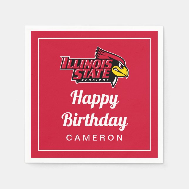 Illinois State | Redbirds Napkins (Front)